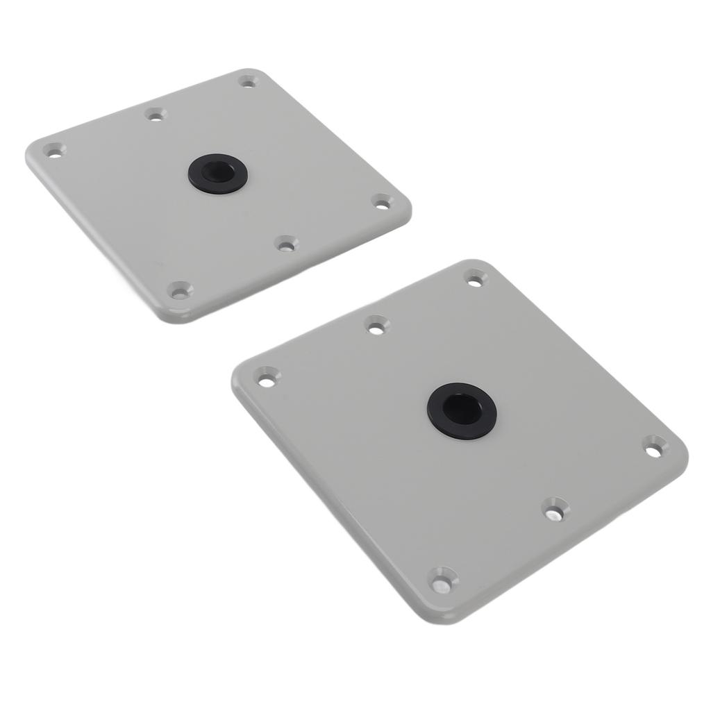 2PCS Boat Seat Bases Aluminium Alloy 6 Screw Holes 3/4 Inch Pin Post Mounting Base for Marine Boat S