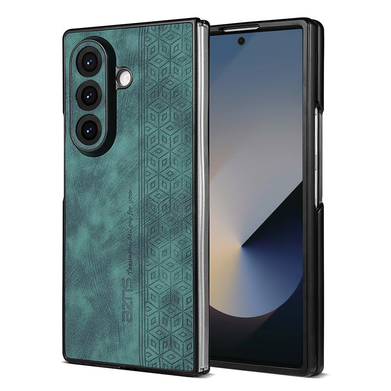 For Samsung Galaxy Z Fold 7 Case Soft PU Leather Skin Protective Back Cover Phone Case For Samsung Z Fold 7 6 5 4 3 Phone Shell