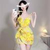 Sex Lingerie Yellow Robe Sexy Women's Sex Lingerie Tight Suspenders Passion Seduction Women Midnight Charm