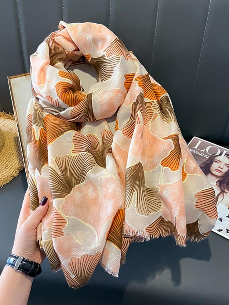 New Cotton Linen Elegant Vintage Women Silk Scarf Beach Travel Wrap Shawl Print Mujer Lady Sunscreen Bandana Hijab Scarve Pareo