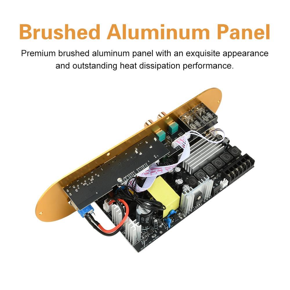 D900 2.1 Channel Bluetooth Amplifier Board High Power Subwoofer Digital Amp for Home Use DC 12-24V AC 110-220V 50W+50W+100W