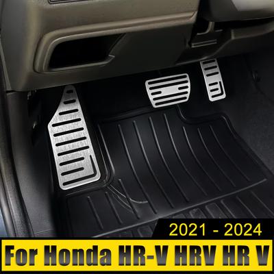 Reposapiés de freno y acelerador para Honda Vezel HR-V HRV HR V EL RS 2021 2022 2023 2024, cubierta antideslizante para pedales, almohadillas de repuesto