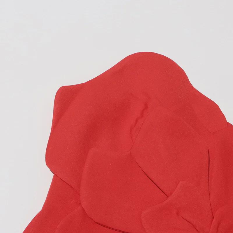 2025 Women's Floral Tube Top Vest - Three-Dimensional Design, Summer Fashion