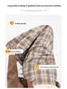 Women's 2026 Spring Retro Plaid High-Waist A-Line Skirt with Elastic Waist and Wide Hem