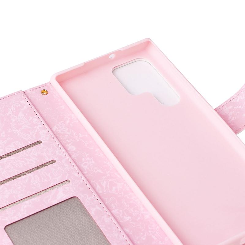 Luxury 3D Gilded Flowers Printed Case Cover for iPhone 14 13 12 11 Pro Max Samsung Galaxy S23 S22 S21 S20 A13 A23 A33 A53 A73 RFID Blocking Wallet Bag