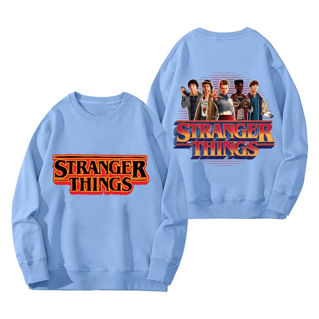 Dámská módní a ležérní mikina s dlouhým rukávem, kulatým výstřihem a potiskem