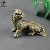 Antique Bronze Chinese Myth Beast Qi Lin Statue Miniature Figurines Desktop Ornaments Home Car Decorations Copper Crafts Gifts