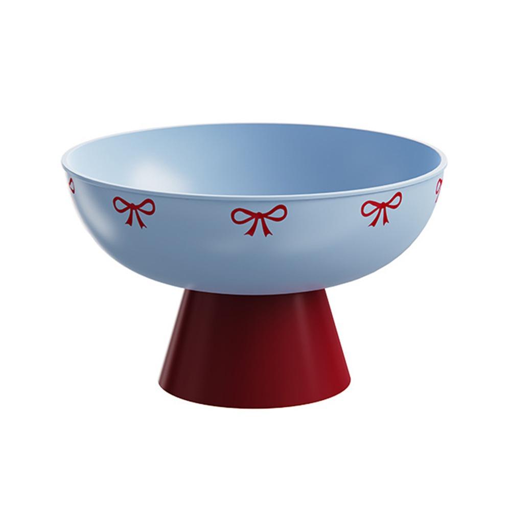 Fashion Dopamine Fruit Plate High-foot Plastic Dried Fruit Plate Detachable Candy Snack Tray Household Desktop Storage