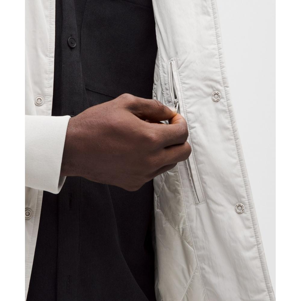 Lululemon Men S Collegiate Bomber Jacket Dove Grey