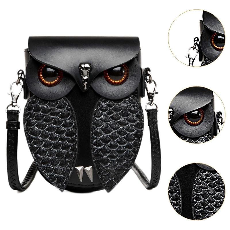 Steampunk Owl Crossbody Bag Waterproof Retro Shoulder Bag for Festival