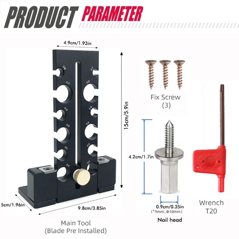 Functional Electric Drill Dowel Maker Tool for Improved Hole Accuracy Perfect for DIY Enthusiasts and Home Improvement