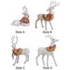 Christmas Elk Statue Christmas Elk Figurine Christmas White Deer for Centerpiece