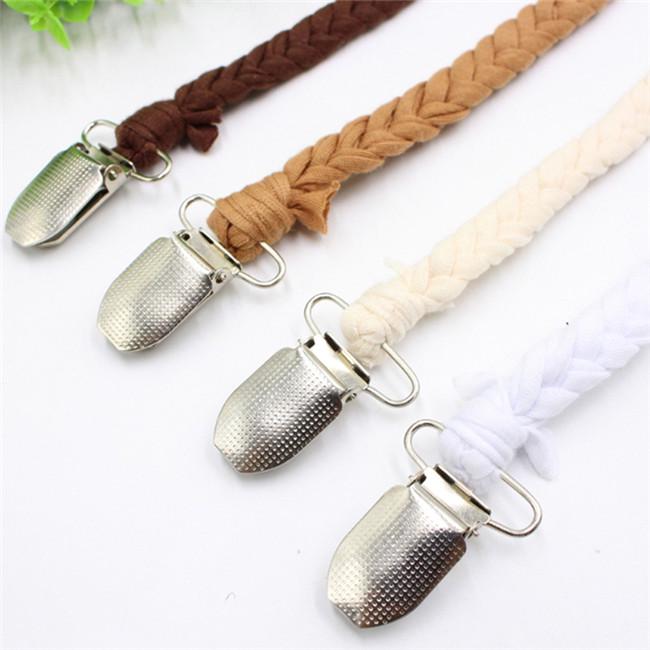 Buy Baby Pacifier Clip Chain Dummy Clip Pacifier Holder Braided Nipple
