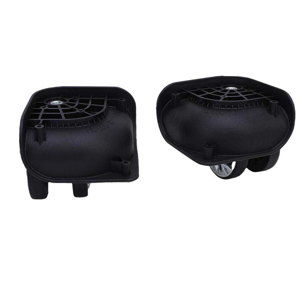 1 Pair Luggage Suitcase Wheels ABS Silent Double Row Wheels Universal Travel Suitcase Replacement Casters