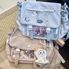 Daily Transparent Shoulder Crossbody Versatile Bar Secondary Campus College Style Pain Bag