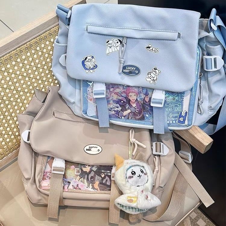 Daily Transparent Shoulder Crossbody Versatile Bar Secondary Campus College Style Pain Bag