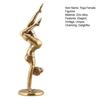 Abstract Art Yoga Headstand Figurine Minimalist Female Silhouette Sculpture for Zen Home Office Desk Shelf Decor Gifts for Yoga Lovers