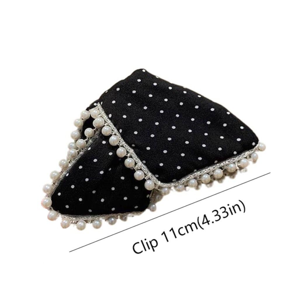 Polka Dot Knot Hair Claws Sweet Style Ponytail Hair Clip Fashionable Hair Clips for Women Girl