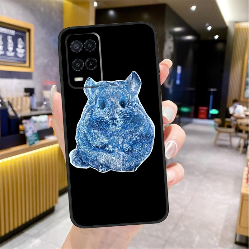 Cute Cartoon Chinchilla Case For Oppo A98 A18 A38 A58 A78 A60 A80 A40 A96 A76 A16 A94 A74 A54 A15 A17 A57 A77 A5 Pro