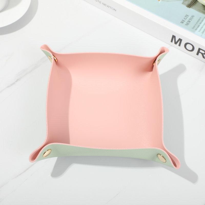 Carefully Crafted Leather Storage Box for Keys, Jewelry, and Cosmetics