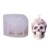 Skull Statue Candle Molds for DIY Candle Gypsum Ornaments Halloween Decorations