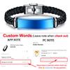 ZORCVENS New Fashion Personalized Stainless Steel Charm Bracelets Genuine Leather Braided Rope Men Bracelet Custom