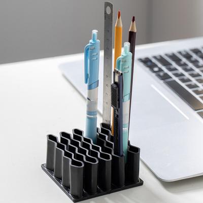 Wellenförmiger Stifthalter Desktop-Aufbewahrungsregal Kreativer dekorativer Schreibtisch-Organizer für Bürobedarf Stifte Buntstifte Marker