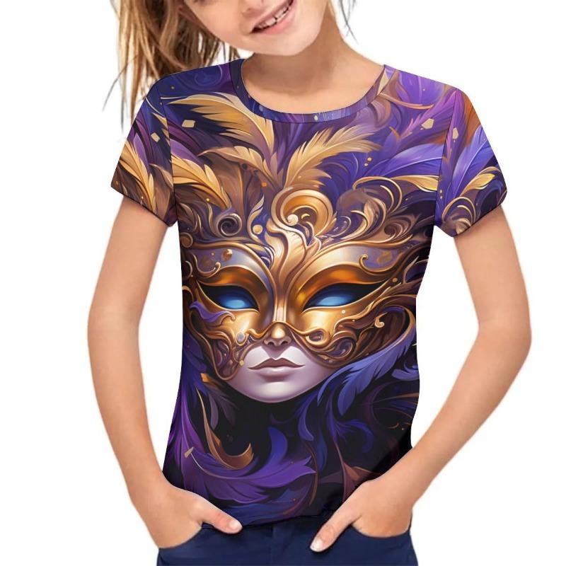 Kids T Shirt Short Sleeved T-shirt Summer Children's Printed Top Stylish Summer Outfit Shirt