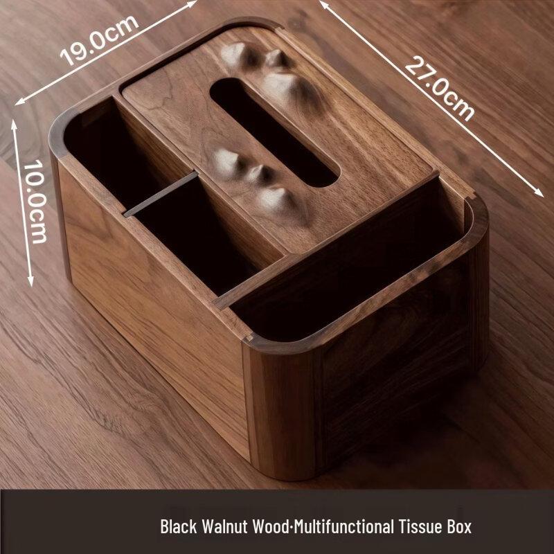 Shangqi Nussbaumholz Schreibtisch-Taschentuchbox