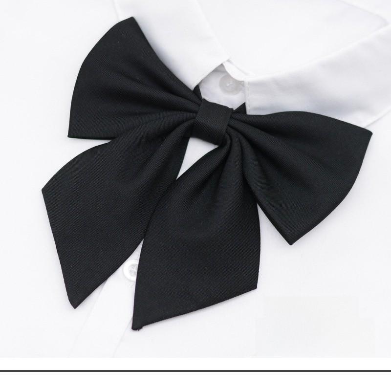 Adult Women School Uniform Bow Tie With Breathable Cotton For Office And Casual Wear