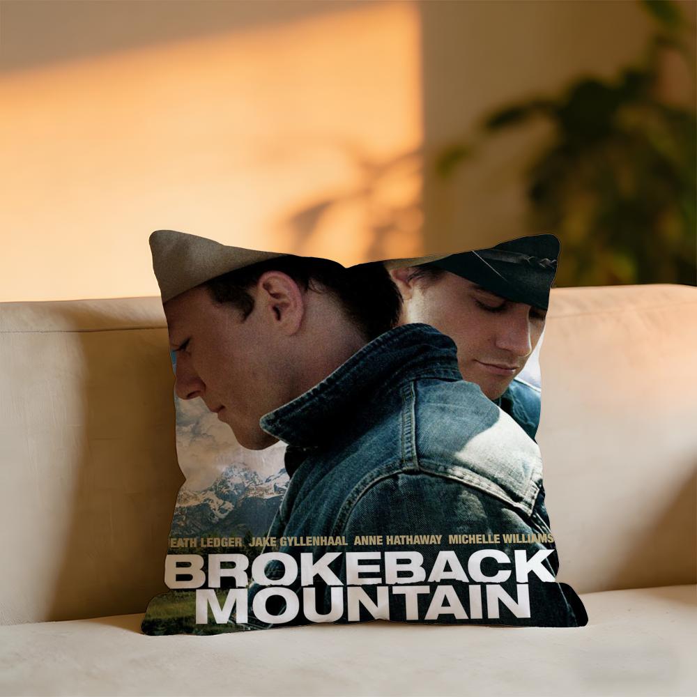 

Brokeback Mountain Cushion Cover Cozy Velvet Throw PillowSoft Warm Cushion For Sofa Bed 30x30 cm