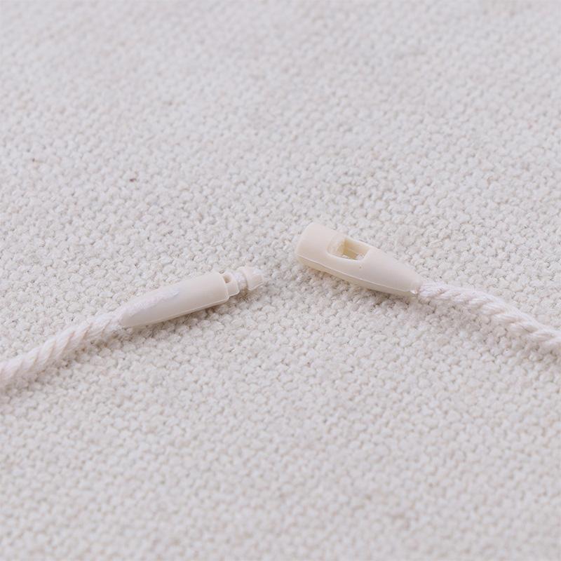 100Pcs Bullet Cotton Thread Tag Rope Hang Tag For Garment Bag Tags Cards String Snap Lock Pin Loop Tie Fasteners