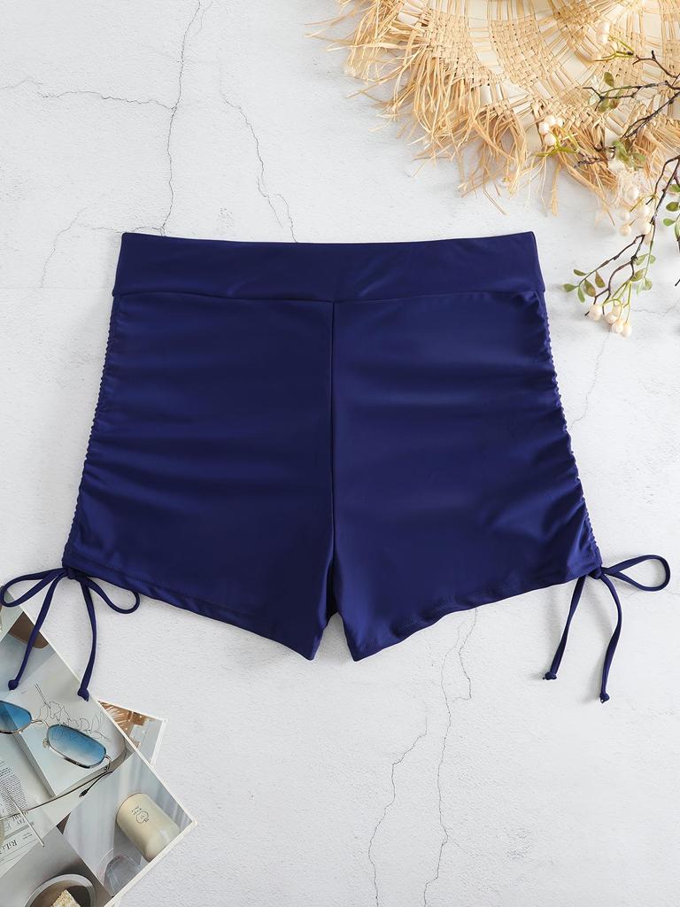 2025 Plus Size Sexy Solid Color Bikini & Beach Shorts