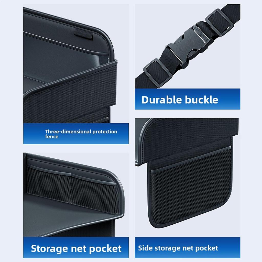 Kinder Reise Tablett PU-Leder Autositz Tisch Tablett Für Kinder Reiseaktivitäten Schreibtisch-Organizer Schoßtisch Ständer Halter Für Tablet