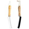 2Pcs Crevice Cleaning Brush Multifunction Gap Cleaning Brush Tool Bathroom Shower Groove Cleaner Brush with Hard Bristle