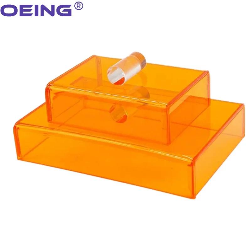 Dental Resin Shading Box Plastic Shade Cover Oral Light-Proof Aesthetic Protective Cover Dentistry Storage Case Dentist Tools