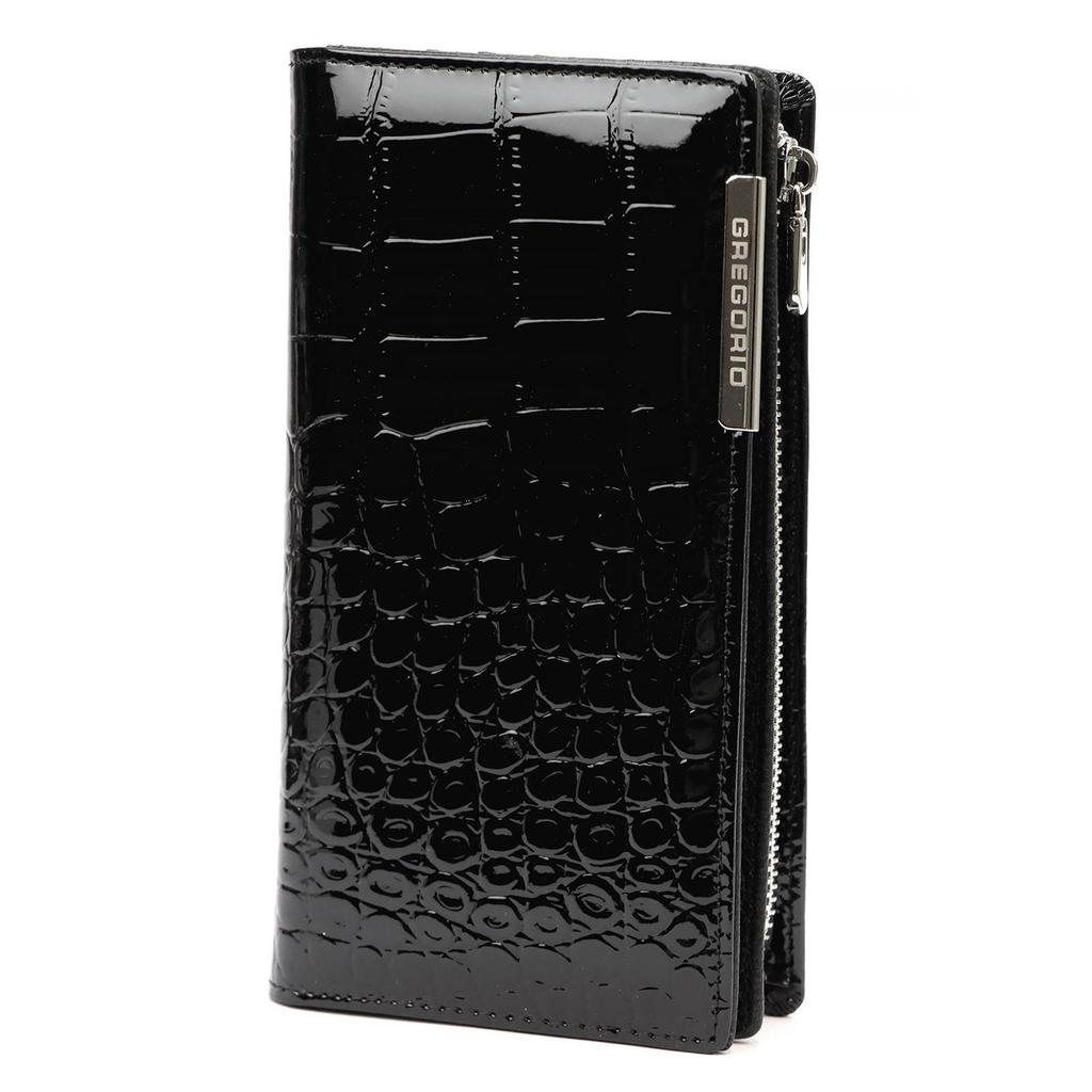 Women's Wallet with a Crocodile Skin Motif Gregorio