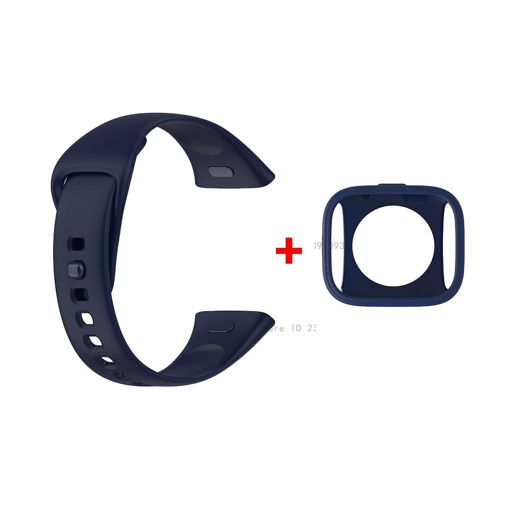 Silicone Strap+Protective Cover for Redmi Watch 3 Replacement Wrist Strap Bumper for Xiaomi Mi Watch Lite3 Wristband Bracelet