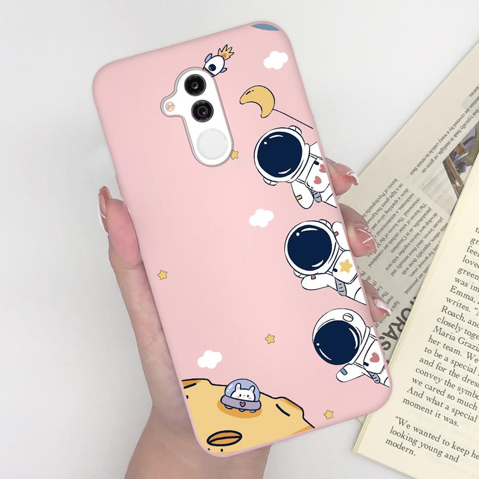Case For Huawei Mate 20 Lite Cute Astronaut Soft Matte Silicone Bumper For Huawei Mate 20lite Phone Back Cover Coque Bumper Capa