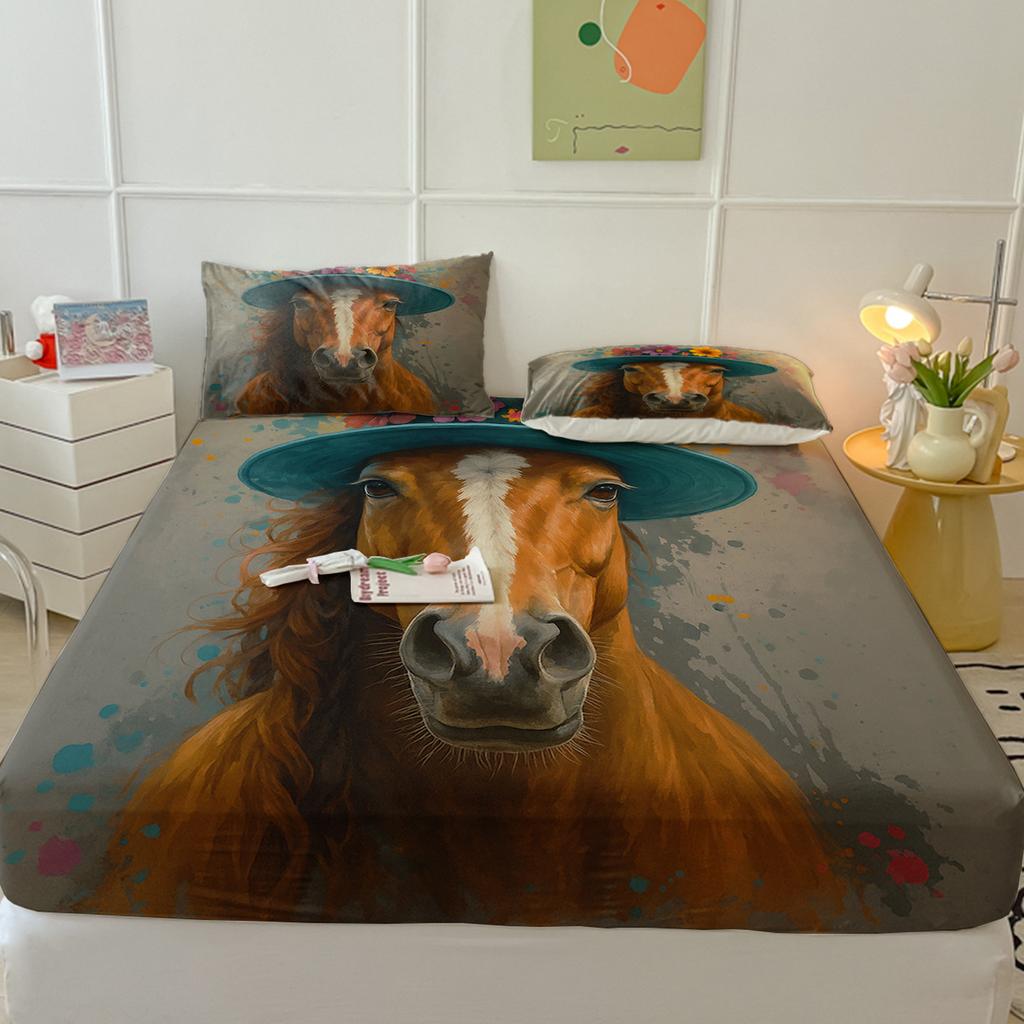 Animal Mattress Protective Cover Protective Cover Three-Piece Set, Digital Printing