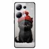Glass Back Cover For Poco M6 Pro 4G Case M 6 M6Pro Hard Tempered Glass Case For Xiaomi Redmi Note 13 Pro Phone Case Soft Bumper