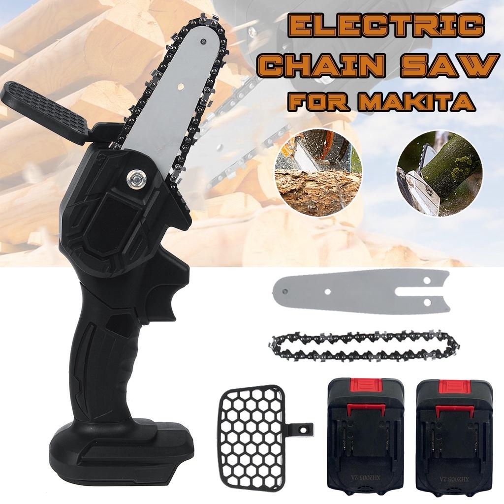 24V Mini Portable Electric Pruning Saw Rechargeable Electric Saws with 2x Lithium Battery Charger Woodworking Garden Logging