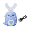 Kids U-Shaped Electric Toothbrush IPX7 Waterproof 2 Modes Adjustable 360 Degrees Cleaning Cartoon Dinosaur Toddlers Boys Girls Rechargeable Toothbrush