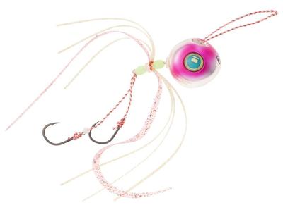 Tungsten Tai Rubber Jig 60g #3 SILVER/PINK Slider Jig for Snapper Fishing High Density TG Head