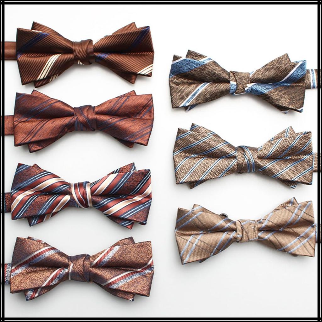 [White Fang] Elegant Polyester Bow Tie, Stylish Casual, Men's & Women's NC046(A19)