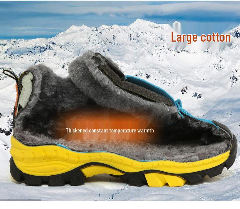 Plus Size Children's High-Top Sports, Hiking, Travel Shoes & Snow Boots for Fall/Winter, with Steel Claws