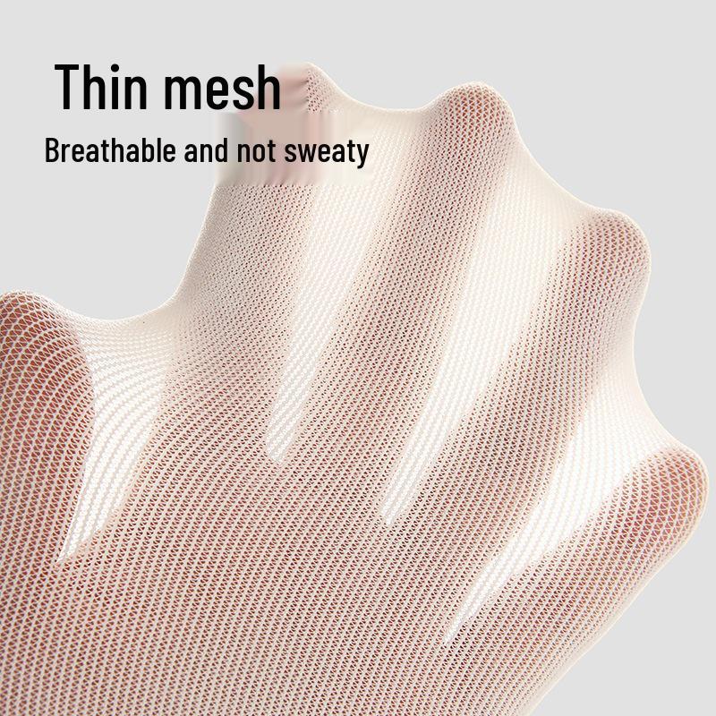 Renaissance Mesh Bow Mid-Calf Socks for Girls - Breathable, Summer Style