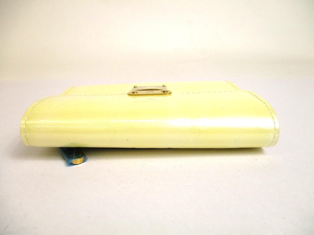 Authentic LOUIS VUITTON Vernis Pearl White Leather Trifold Wallet Koala #a988  Refurbished