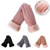 Gloves Autumn Winter Outdoor Sport Full Finger Mittens Furry Warm Mitts Thick Plush Women Gloves