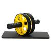 Double Round Abdominal Exercise Wheel, Including Kneeling Pad, Home Fitness Equipment for Core Abdominal Training, for Gift